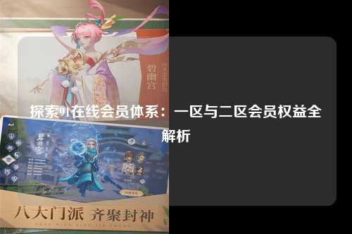 探索91在线会员体系：一区与二区会员权益全解析